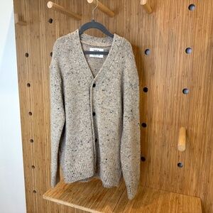 Boys Zara 's Cardigan with V-neckline and long sleeves Oatmeal